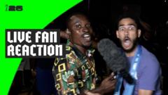Cape Verde fan goes wild live on as his country scores