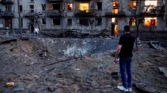 At least eight killed in major missile and drone strikes on Kyiv