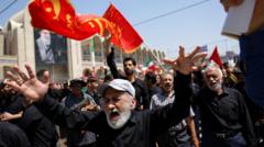 Large crowds gather in Tehran on first day of Ayatollah Khamenei’s funeral