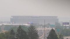 Timelapse shows World Cup final stadium nearly vanish in smoky haze