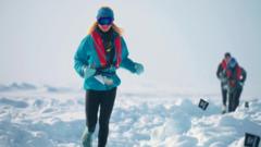 North Pole hosts ‘world’s coolest marathon’ on drifting sea ice