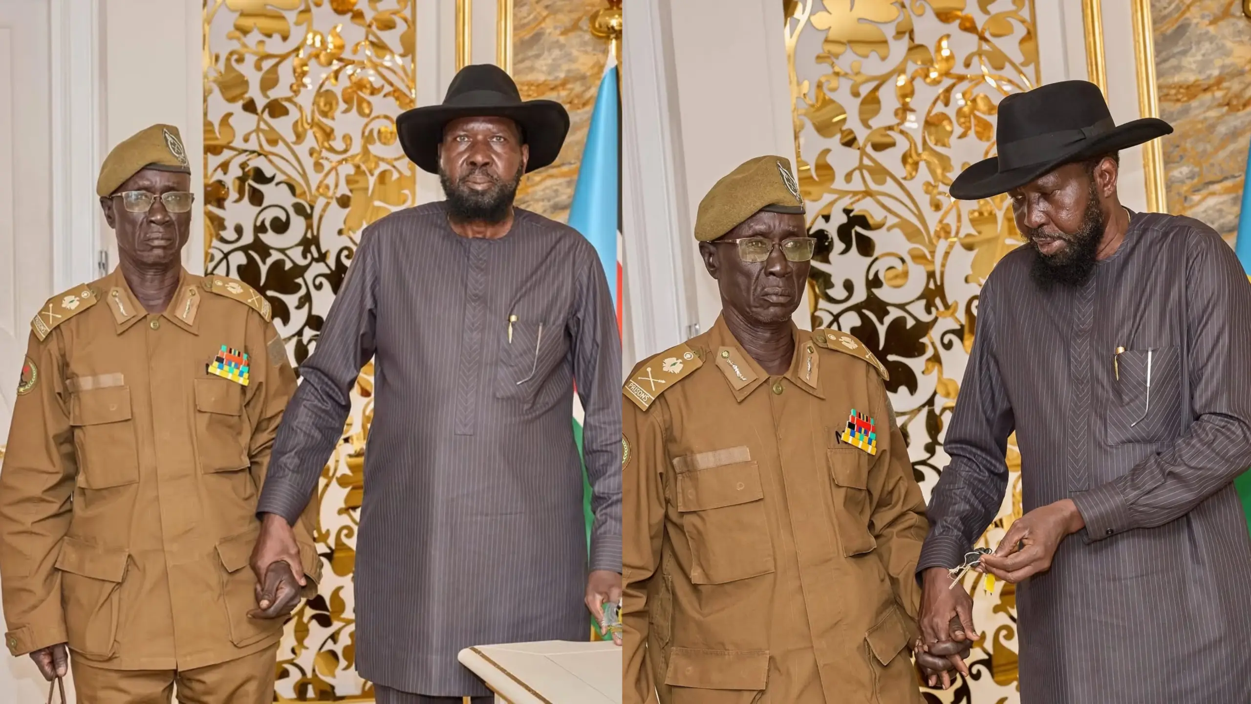 President Kiir Meets Liberation Comrade William Deng Garang