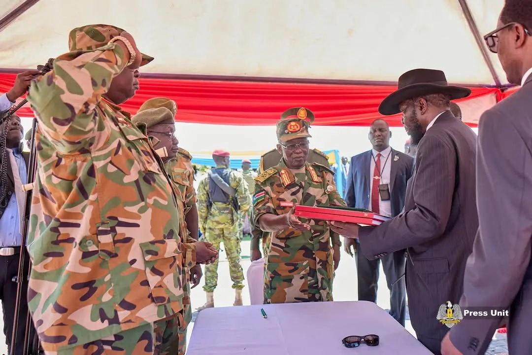 President Kiir Presides Over SSPDF Command Handover at Bilpam