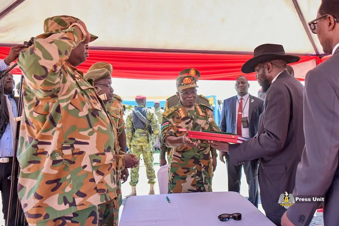 President Kiir Presides Over SSPDF Command Handover at Bilpam
