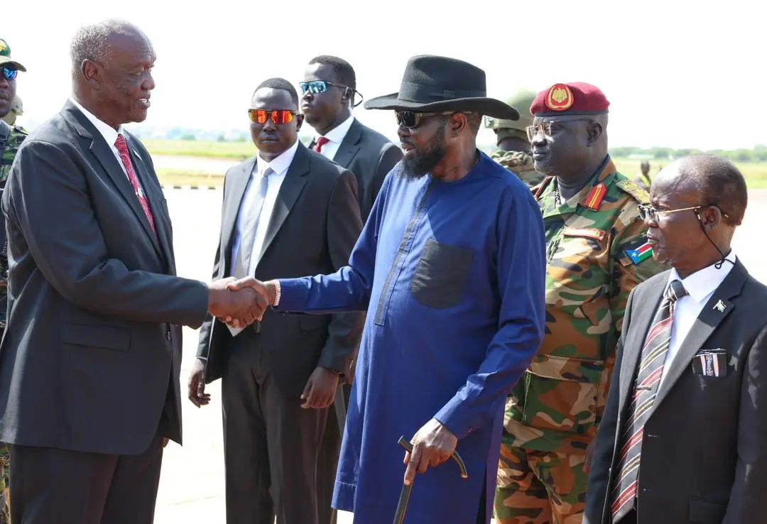 President Kiir Returns to Juba after a week-long visit to Bahr El Ghazal region