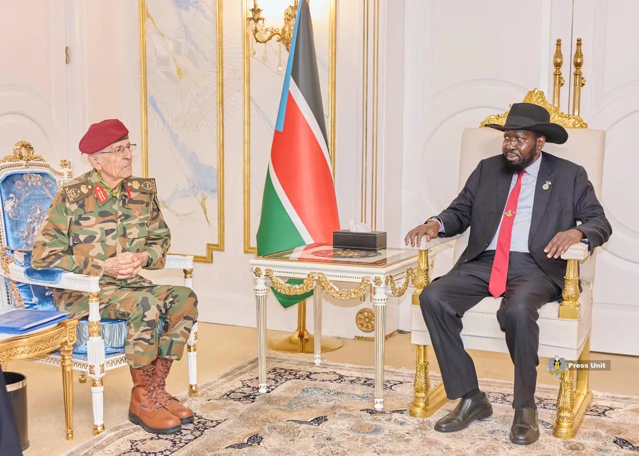 President Kiir Confers Honorary SSPDF Rank on Israel Veteran David Ben-Uziel