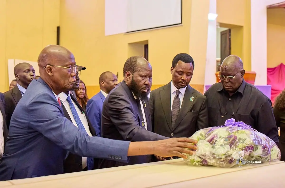 President Kiir Attends Requiem Mass for Former Chief Justice Ambrose Riny Thiik