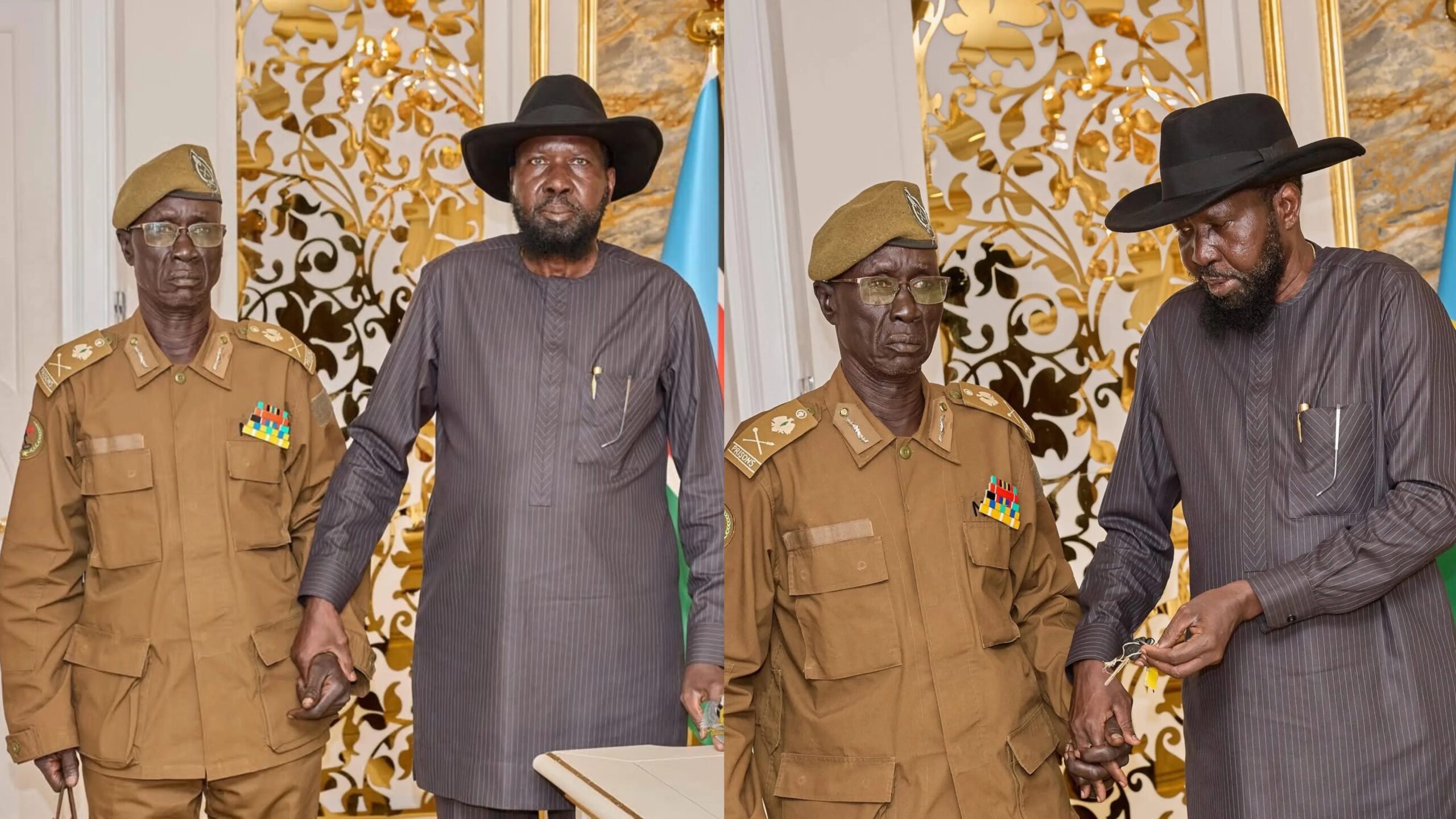 President Kiir Meets Liberation Comrade William Deng Garang