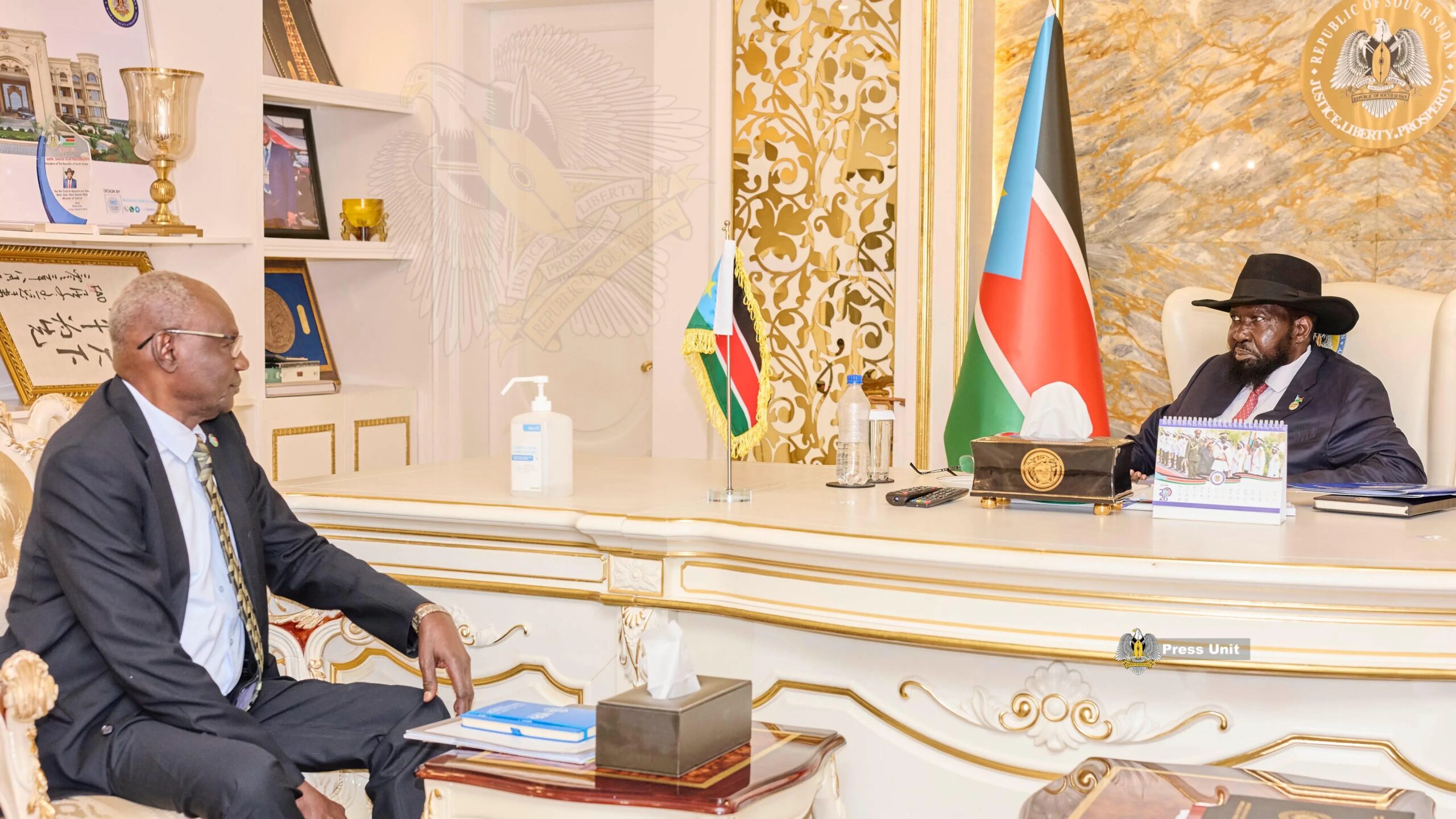 President Kiir Receives Justice Sector Briefing, Emphasises Rule of Law