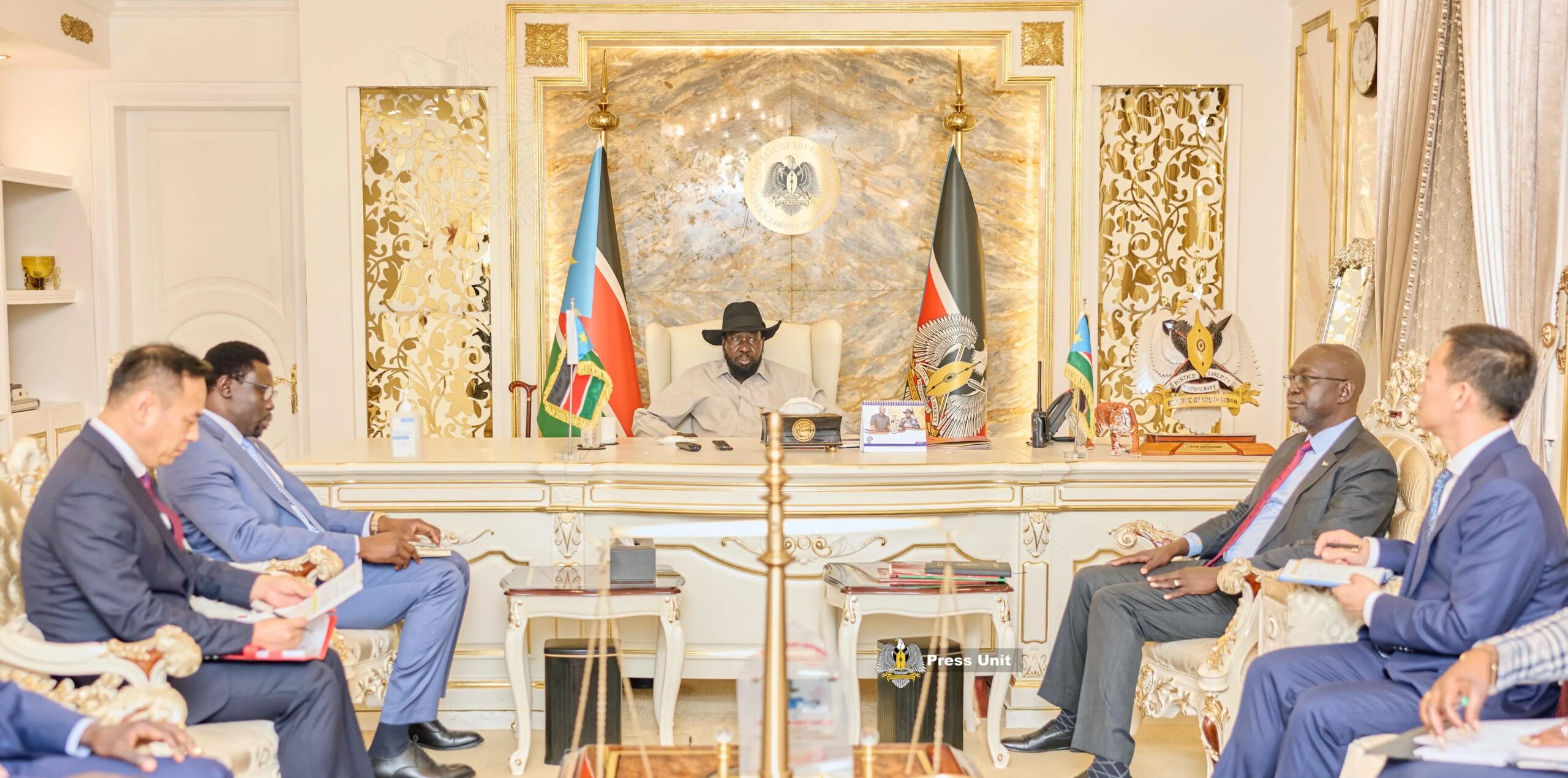 President Kiir Receives DPOC Briefing as Oil Production Surpasses 100,000 Barrels Per Day